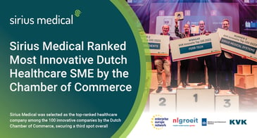 Sirius Medical Ranked Most Innovative Dutch Healthcare SME by the Chamber of Commerce