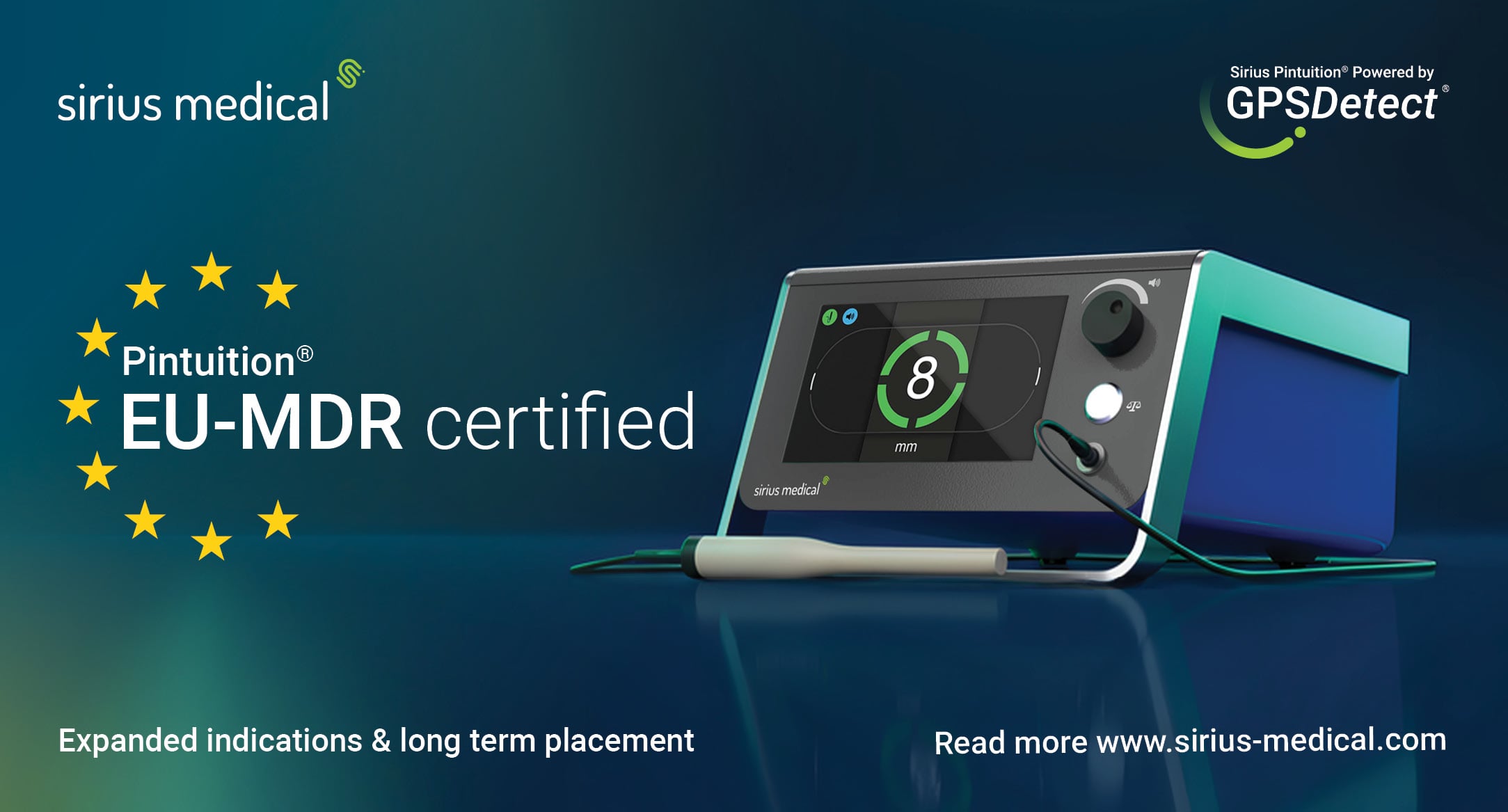 Pintuition system with EU MDR certification
